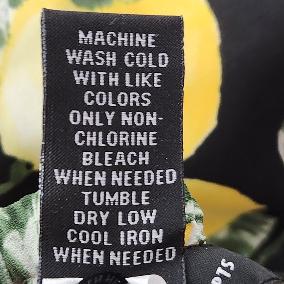 INC White Black & Yellow Flowy Tube Top w/Lemon Print All Over Sz. S - Picture 10 of 11